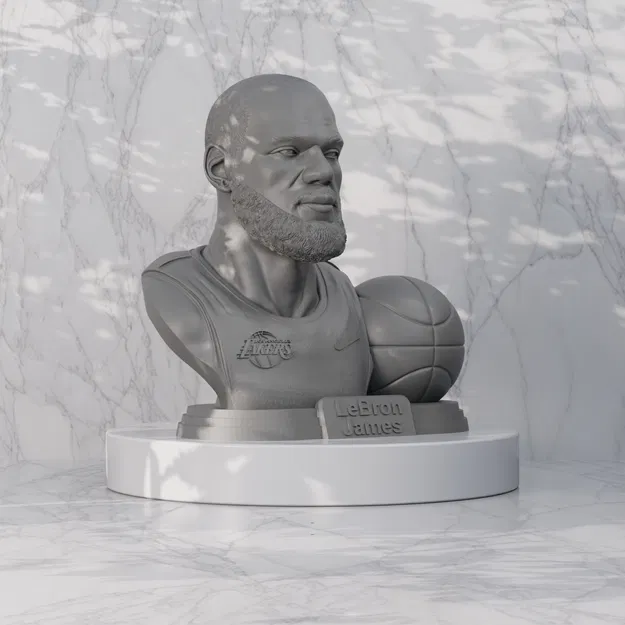 Mô hình 3D LeBron James - Cầu thủ bóng rổ Lakers - Image 1