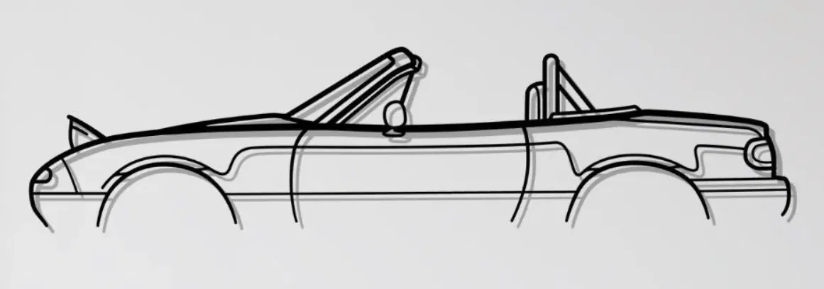 Tranh Tường Roll Bar Mazda Miata MX-5 NA 1994 - Image 1