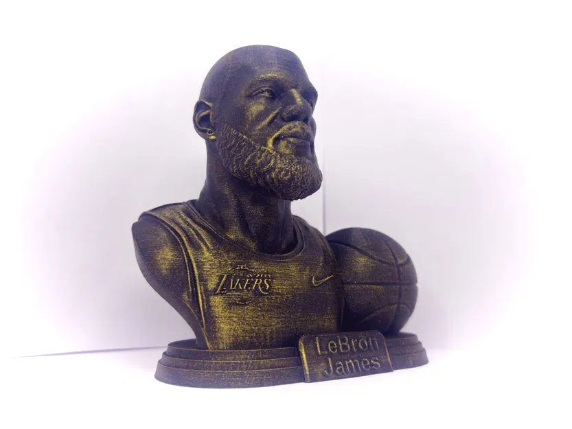 Mô hình 3D LeBron James - Cầu thủ bóng rổ Lakers - Image 2