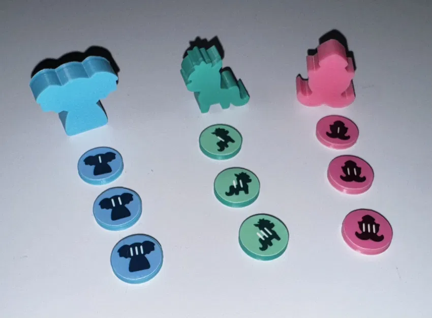 Meeple 'Bản Modified' Twisted Cryptids (PNP): Drop Bear, Kelpie & Kraken - Image 2