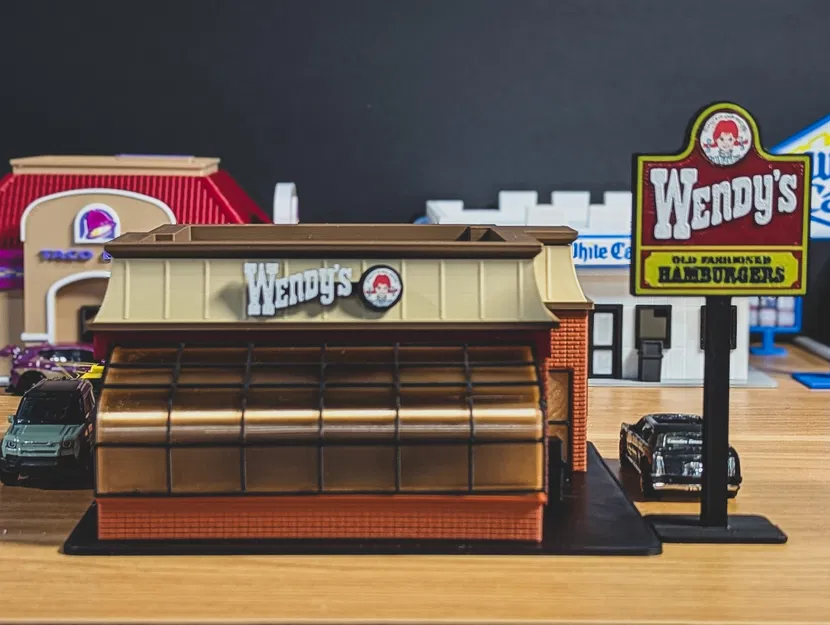 Bộ Mô Hình Wendy's Cổ Điển - Tỷ Lệ 1:64 Diorama - Image 6