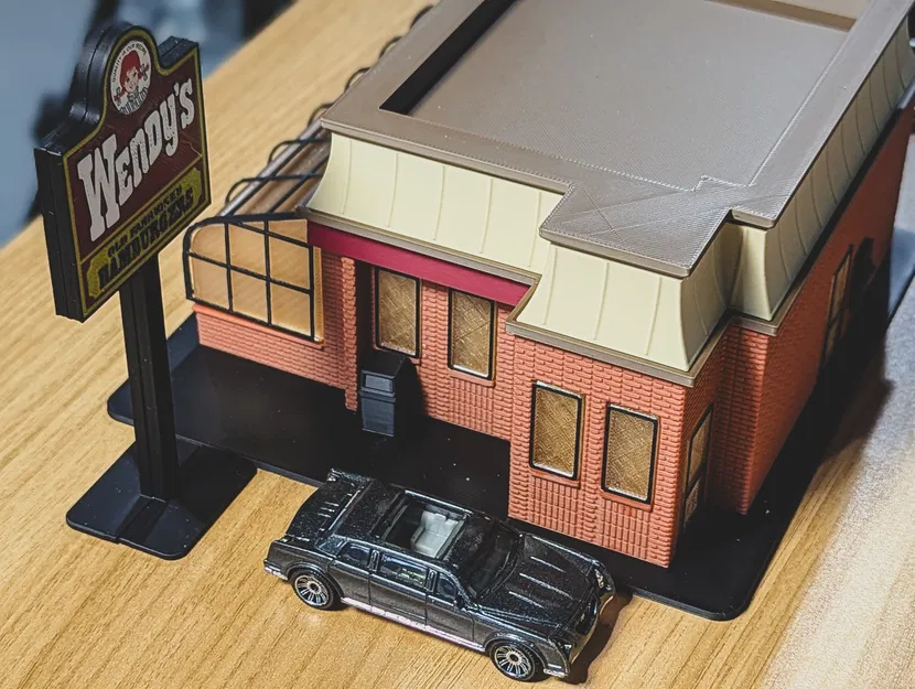 Bộ Mô Hình Wendy's Cổ Điển - Tỷ Lệ 1:64 Diorama - Image 9