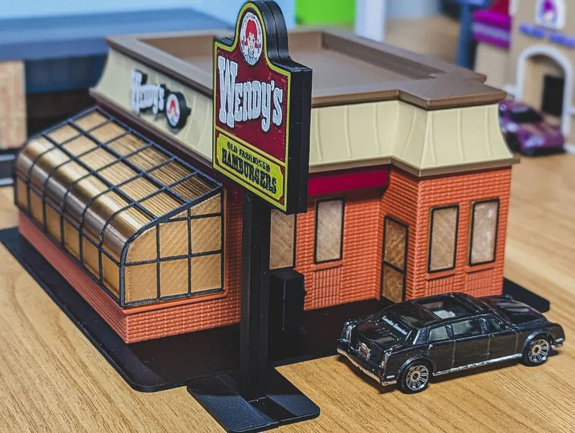 Bộ Mô Hình Wendy's Cổ Điển - Tỷ Lệ 1:64 Diorama - Image 13
