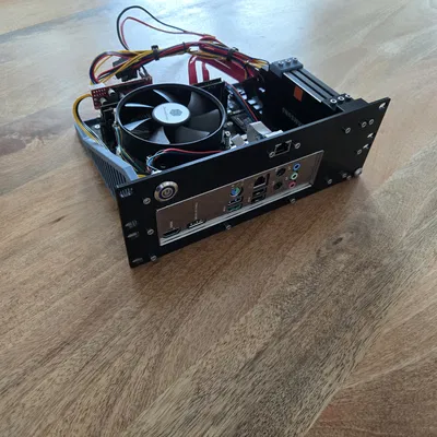 Vỏ case ITX dạng Module cho Rack 10 inch 2U + Giá đỡ ổ cứng