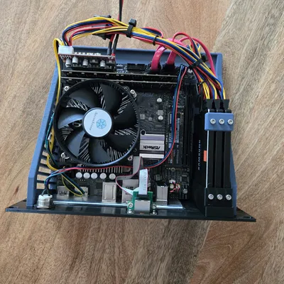 Vỏ case ITX dạng Module cho Rack 10 inch 2U + Giá đỡ ổ cứng