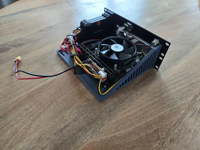 Vỏ case ITX dạng Module cho Rack 10 inch 2U + Giá đỡ ổ cứng - Image 4