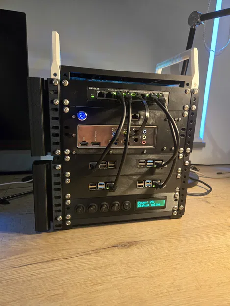 Vỏ case ITX dạng Module cho Rack 10 inch 2U + Giá đỡ ổ cứng - Image 6