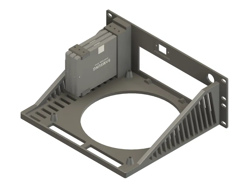 Vỏ case ITX dạng Module cho Rack 10 inch 2U + Giá đỡ ổ cứng - Image 7