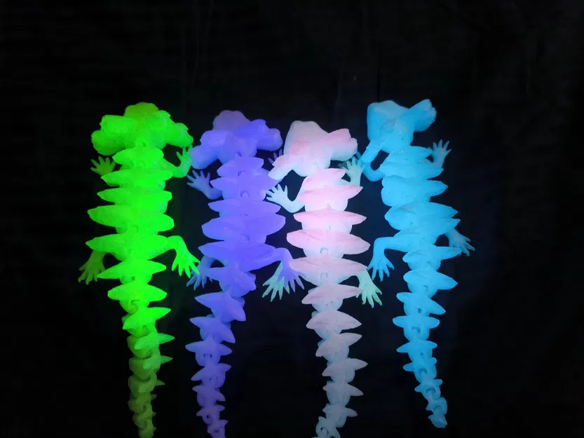 Hilge' Rồng đất Thằn lằn Axolotl Đồ Chơi Fidget Khớp Nối - Image 1