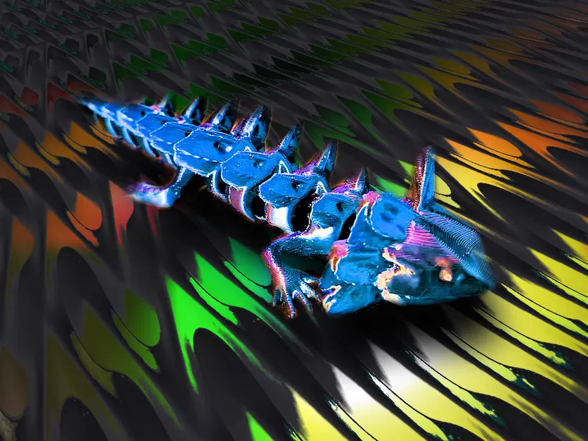 Hilge' Rồng đất Thằn lằn Axolotl Đồ Chơi Fidget Khớp Nối - Image 2