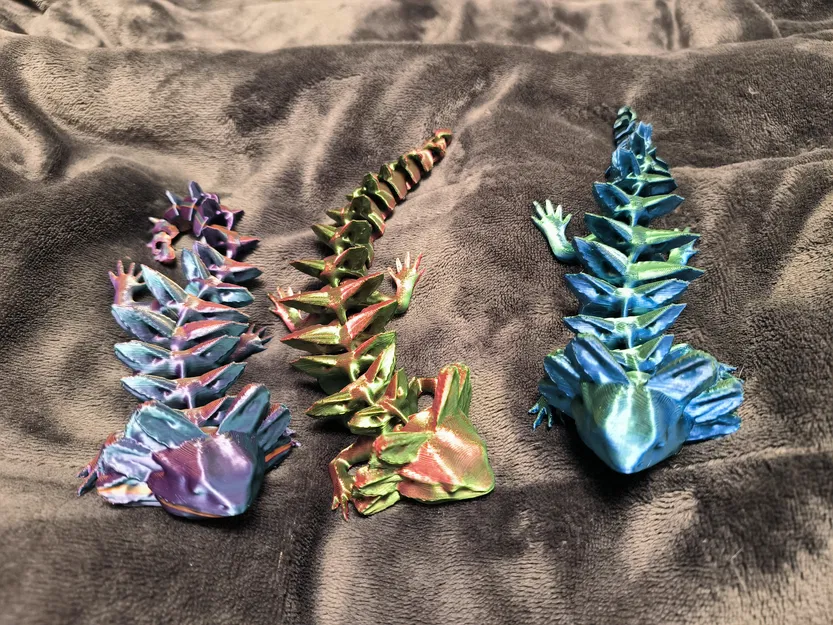 Hilge' Rồng đất Thằn lằn Axolotl Đồ Chơi Fidget Khớp Nối - Image 4