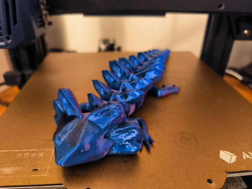 Hilge' Rồng đất Thằn lằn Axolotl Đồ Chơi Fidget Khớp Nối - Image 6