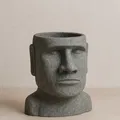 Chậu Cây Đầu Moai - Phong Cách Đảo Phục Sinh - Thumbnail 3