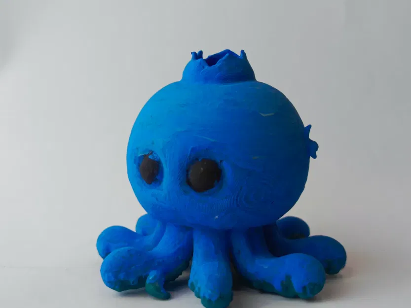 Mô Hình 3D Bluberinni Octopussini - Tạo Bởi AI - Image 1