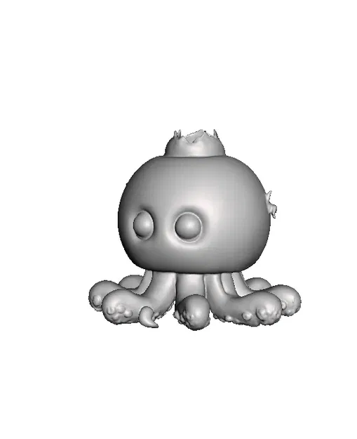 Mô Hình 3D Bluberinni Octopussini - Tạo Bởi AI - Image 2