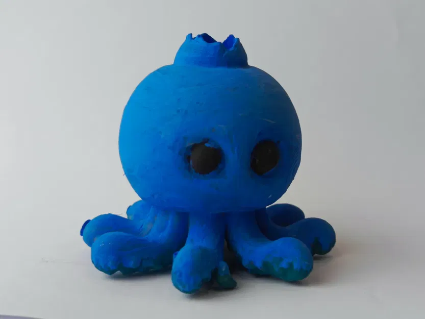 Mô Hình 3D Bluberinni Octopussini - Tạo Bởi AI - Image 5