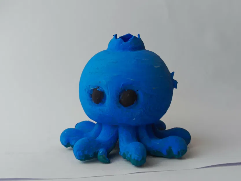 Mô Hình 3D Bluberinni Octopussini - Tạo Bởi AI - Image 7