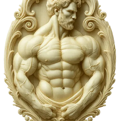 Phù điêu Chàng Cơ Bắp
