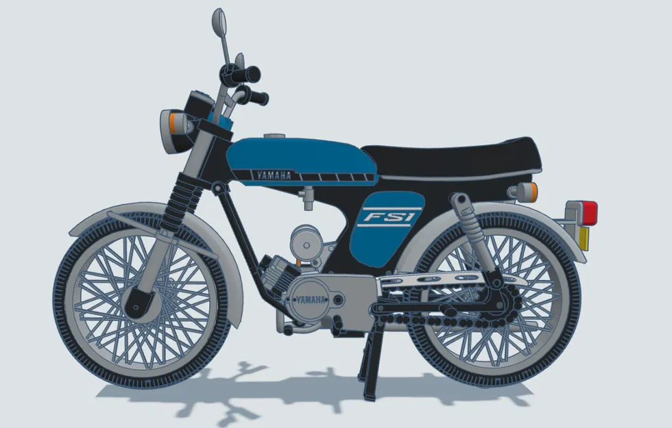 Mô hình Yamaha FS1 (mod 378) 1973 - 1979 tỉ lệ 1:8 - Image 11
