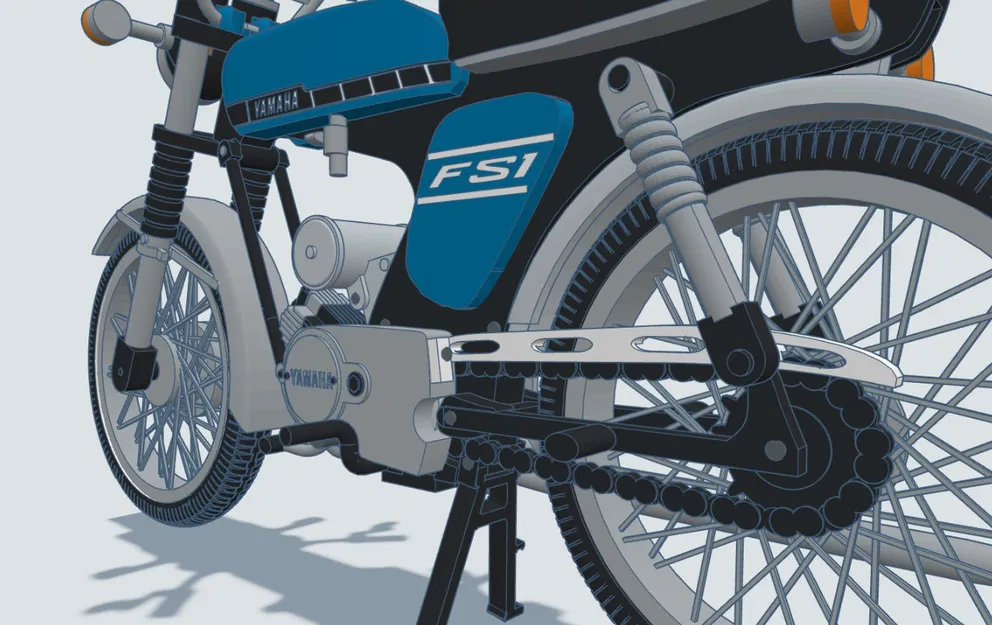 Mô hình Yamaha FS1 (mod 378) 1973 - 1979 tỉ lệ 1:8 - Image 21