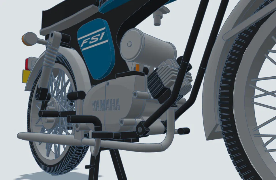 Mô hình Yamaha FS1 (mod 378) 1973 - 1979 tỉ lệ 1:8 - Image 22