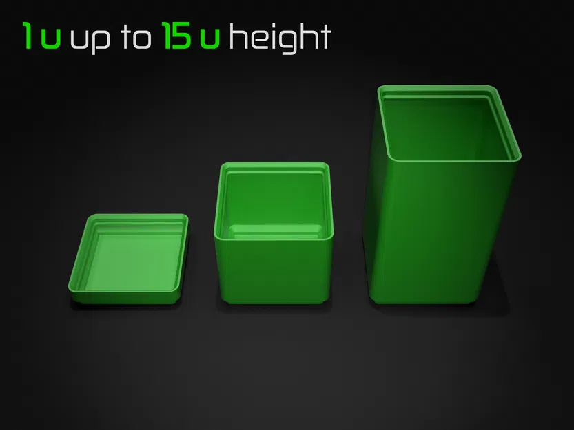 Hộp Siêu Nhẹ Gridfinity - Phiên bản Trơn - Image 2