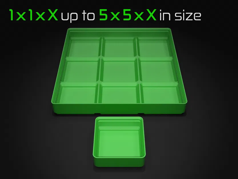 Hộp Siêu Nhẹ Gridfinity - Phiên bản Trơn - Image 3