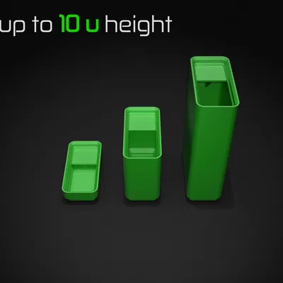 Khay Siêu Nhẹ Gridfinity - Phiên Bản Nhãn Trơn Nửa Lưới