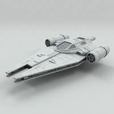 STARWARS - Tàu Trở Về Từ Trận Chiến (Chỉ Đen & Trắng)