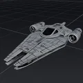 STARWARS - Tàu Trở Về Từ Trận Chiến (Chỉ Đen & Trắng) - Thumbnail 2