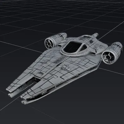 STARWARS - Tàu Trở Về Từ Trận Chiến (Chỉ Đen & Trắng)