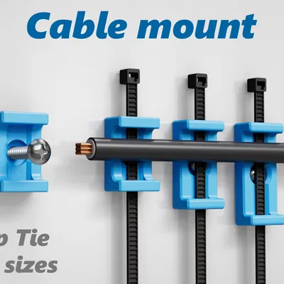 Móc Quản Lý Dây Zip Tie – 3 Kích Cỡ