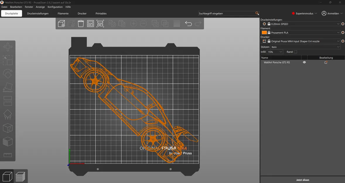 Tranh Tường 3D WallArt Porsche GT3 RS - Image 2