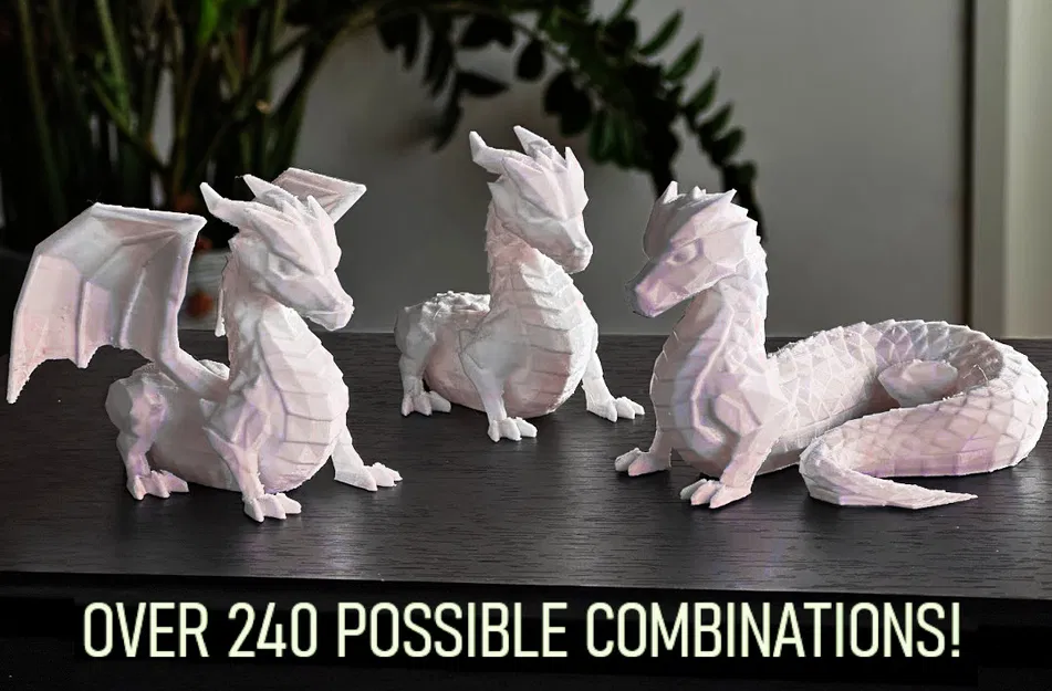 Rồng Module Low Poly (>240 Tổ Hợp) - Image 1