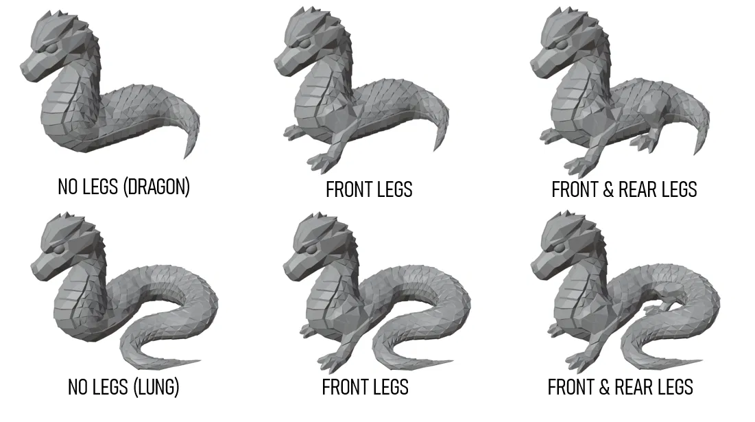 Rồng Module Low Poly (>240 Tổ Hợp) - Image 8