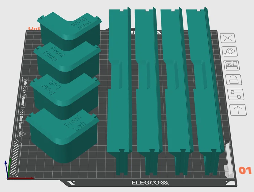 Tấm In Đơn Cho Elegoo Centauri Carbon Riser - Image 1