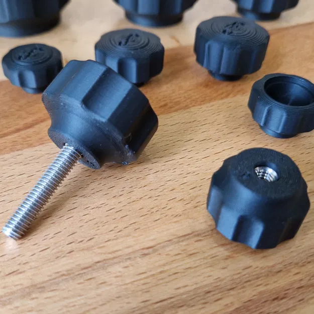 Ốc/Đai ốc núm sao, Star knob nut/screw - Image 2