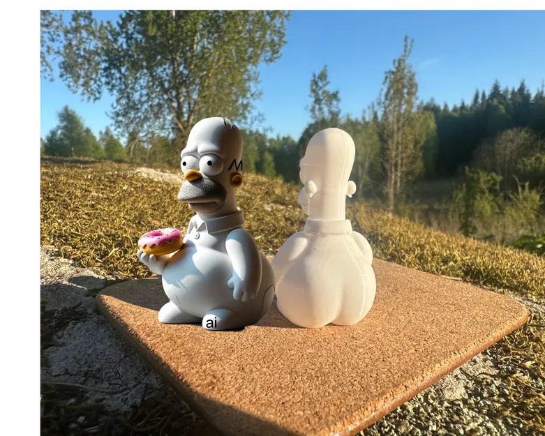 Mô hình Homer Simpson Dumpy DeskBuddy để bàn - Image 1