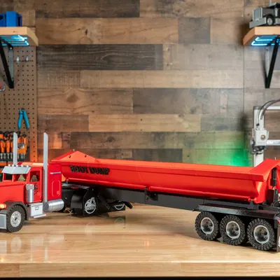 Rơ-moóc Xe ben điều khiển từ xa tự làm