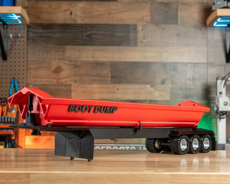 Rơ-moóc Xe ben điều khiển từ xa tự làm - Image 5