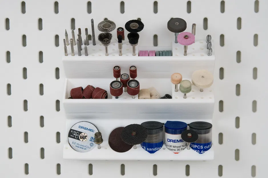 Giá đỡ mũi khoan Dremel / Rotary tool SKADIS kèm file FreeCAD - Image 1