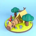 Mô hình Diorama cho Động vật Flexi Dễ Thương, Phiên bản Capybara - Thumbnail 8