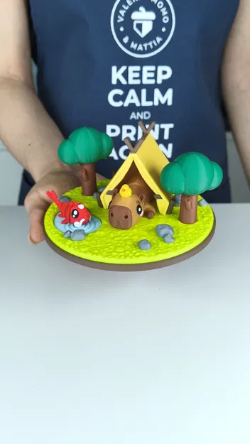 Mô hình Diorama cho Động vật Flexi Dễ Thương, Phiên bản Capybara - Image 9