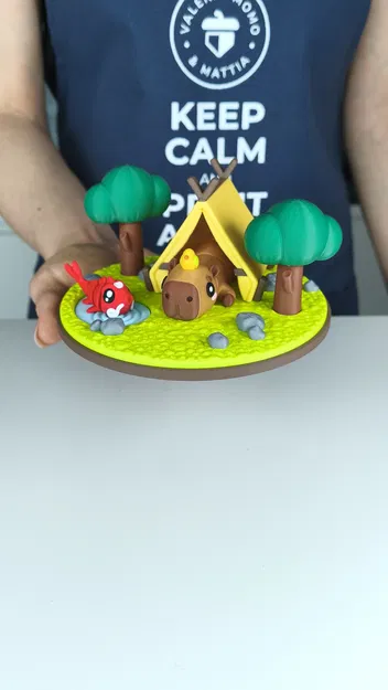 Mô hình Diorama cho Động vật Flexi Dễ Thương, Phiên bản Capybara - Image 10