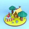 Mô hình Diorama cho Động vật Flexi Dễ Thương, Phiên bản Capybara - Thumbnail 11
