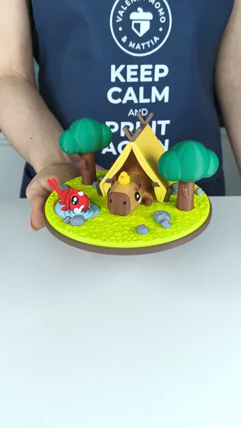 Mô hình Diorama cho Động vật Flexi Dễ Thương, Phiên bản Capybara - Image 12