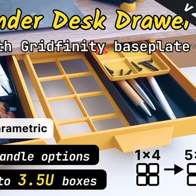 Ngăn Kéo Dưới Bàn - Gridfinity