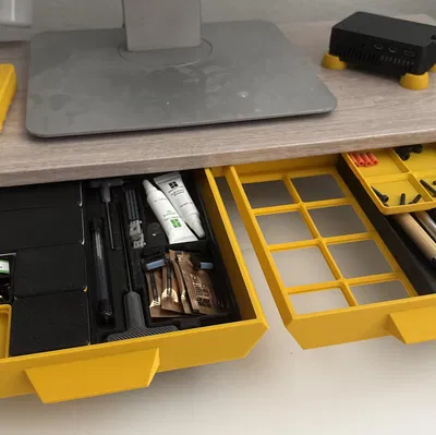 Ngăn Kéo Dưới Bàn - Gridfinity