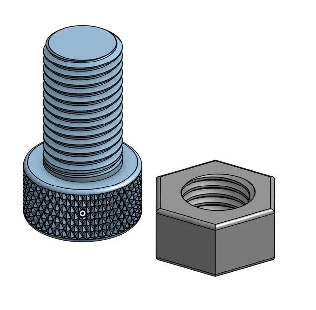 Vít và Đai ốc M20-1 Ren Mịn - Image 2