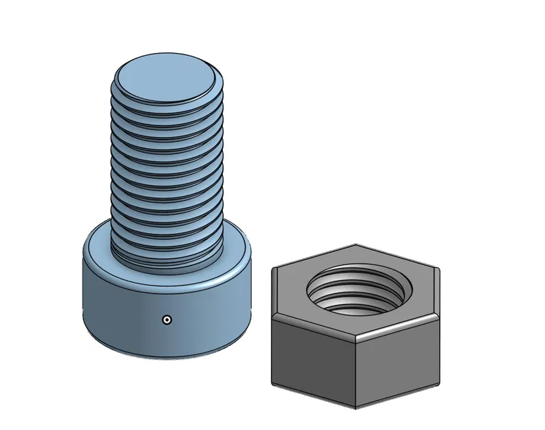 Vít và Đai ốc M20-1 Ren Mịn - Image 3